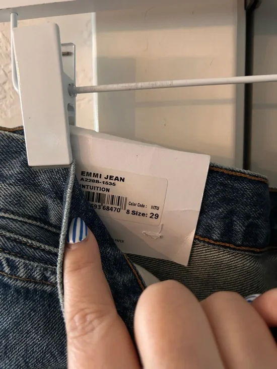 NWT Agolde Emmi Baggy Belted Jeans Intuituon - Picture 7 of 8